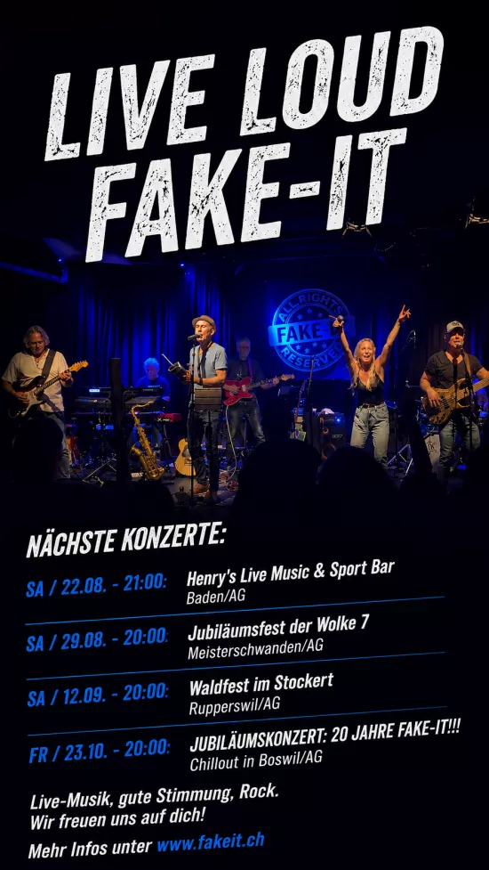 Live Loud FakeIT im Chillout